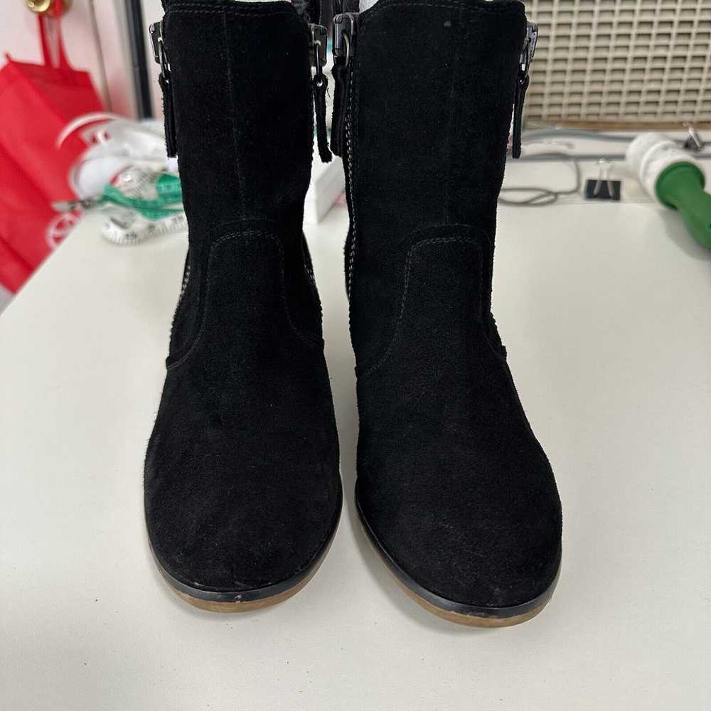 Steve Madden Windey Sexy Black Suede Leather Side… - image 5