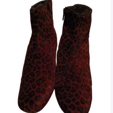 Hudson London Leopard suede/leather Booties - image 1