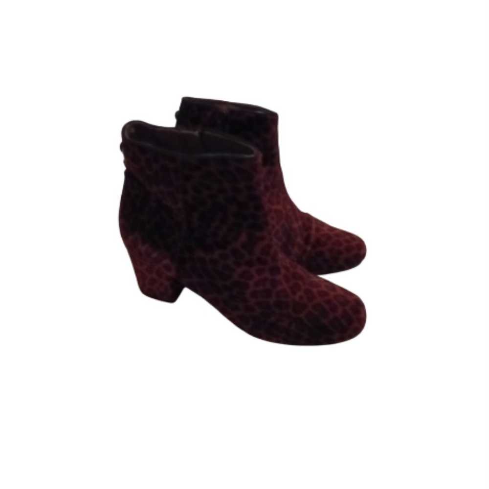 Hudson London Leopard suede/leather Booties - image 3