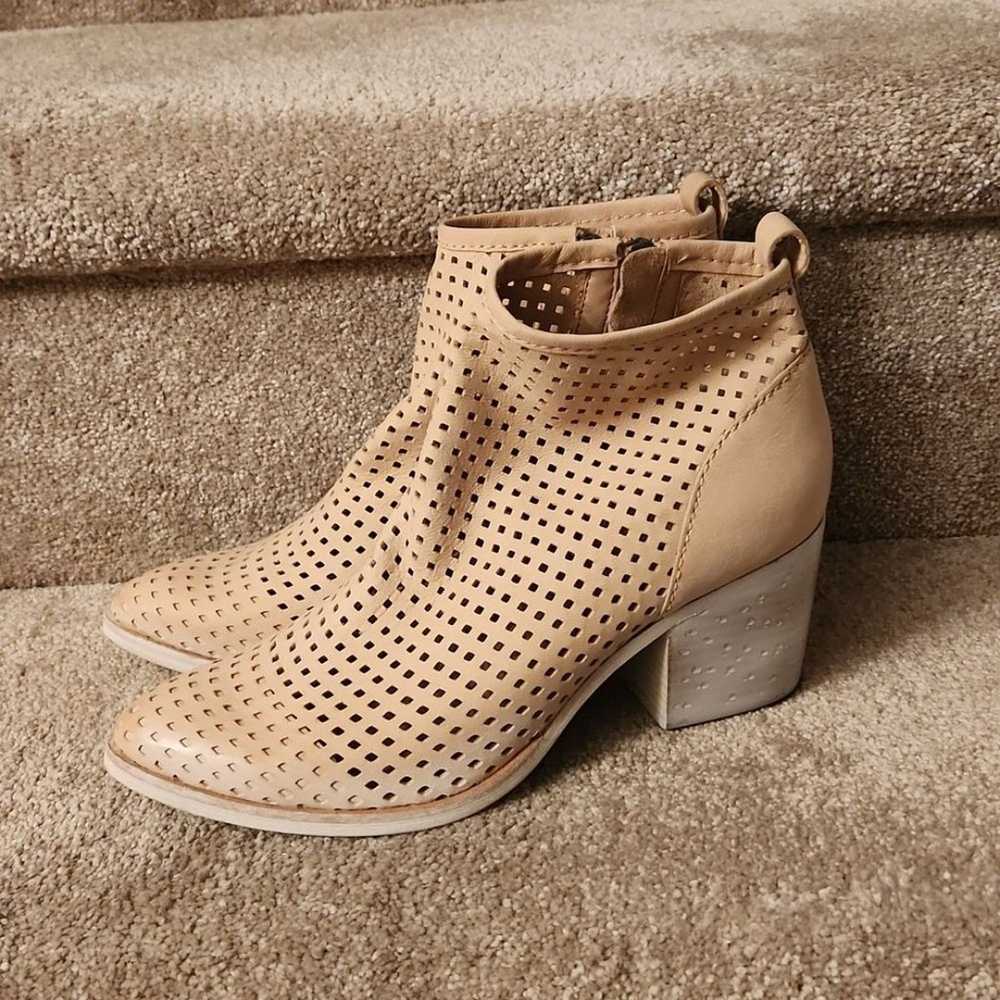 Dolce Vita "Kenyon" Tan Perforated Heeled Ankle B… - image 2