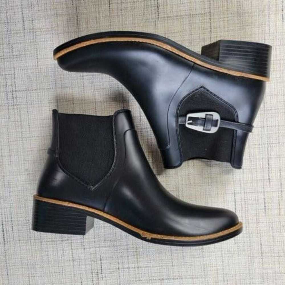 Bernardo Womens Briton Rain Boot Size 9 Black Ank… - image 1