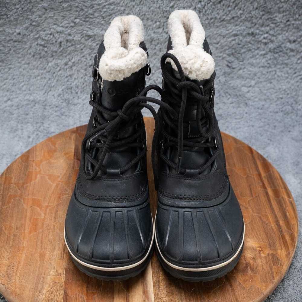 Crocs W 9 Allcast II Luxe Snow Boots Black Shimme… - image 2