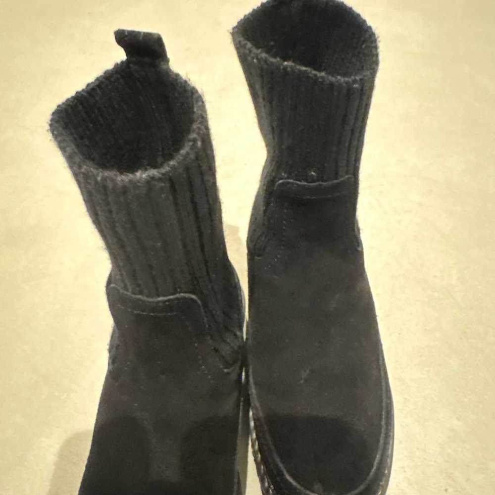 Black suede side gore boots - image 5