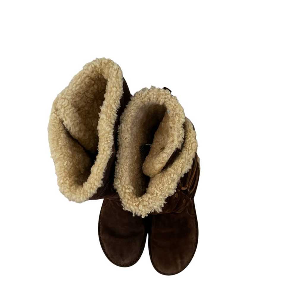 UGG Australia Surfcat Brown Leather Sheepskin Win… - image 6