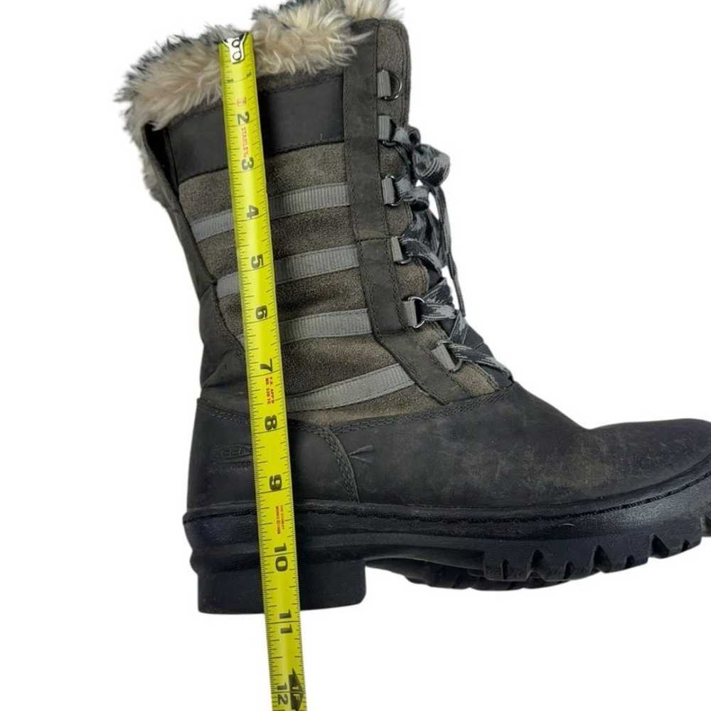 Keen Gray Wapato Tall WP Snow Boot women’s size 8 - image 8