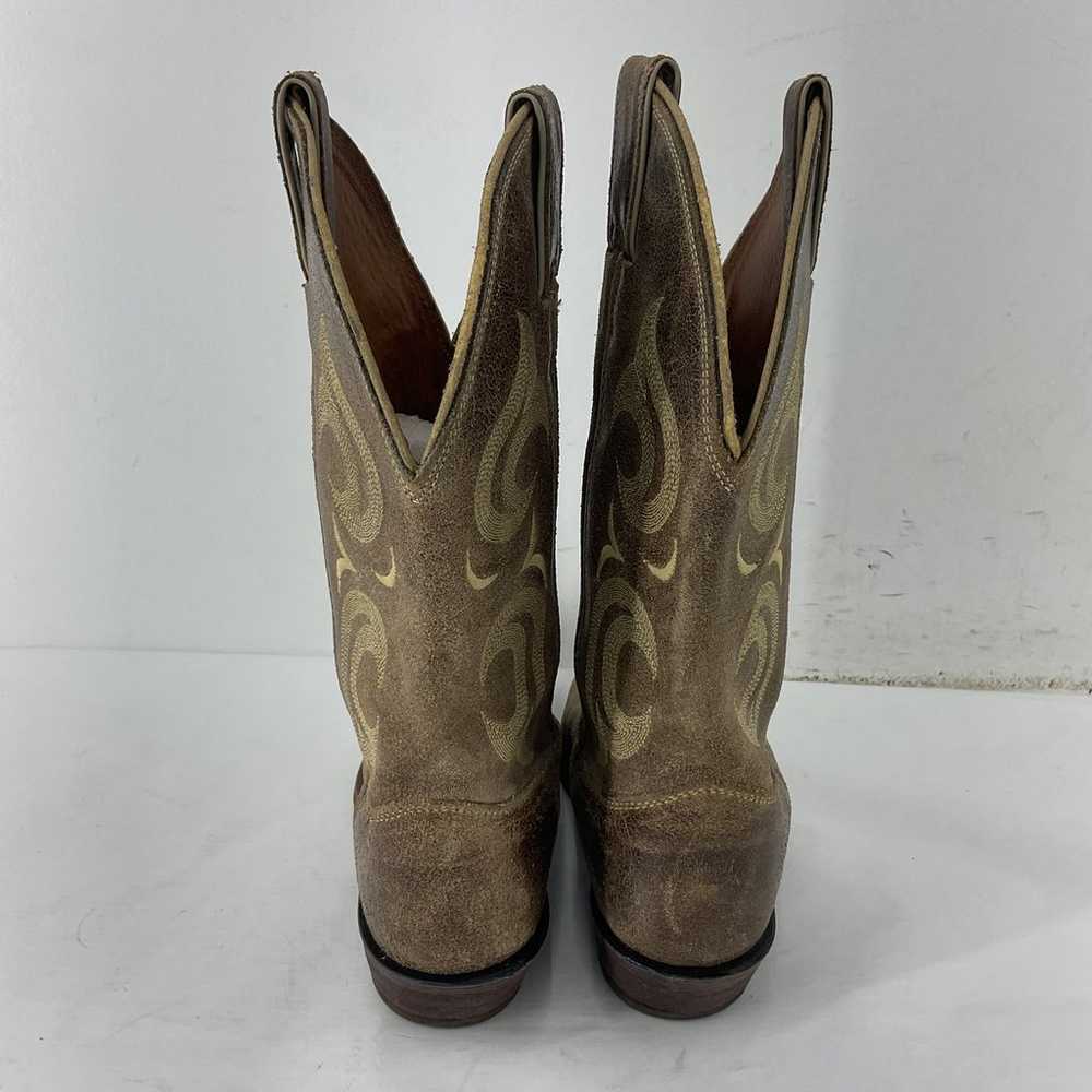 Justin Women's Tan Leather Western Boots Size 7.5… - image 3