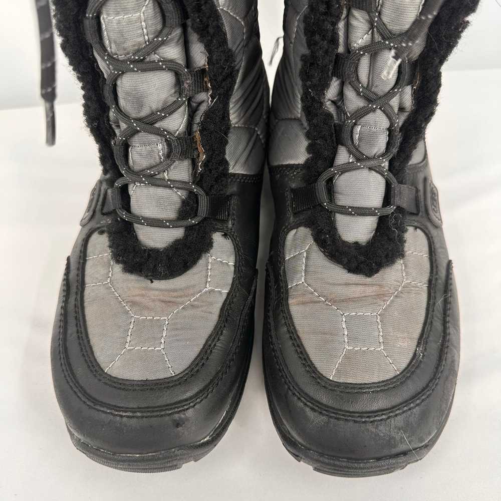 UGG Gray Fur Capstone Quilted Tall Lace Up Winter… - image 3