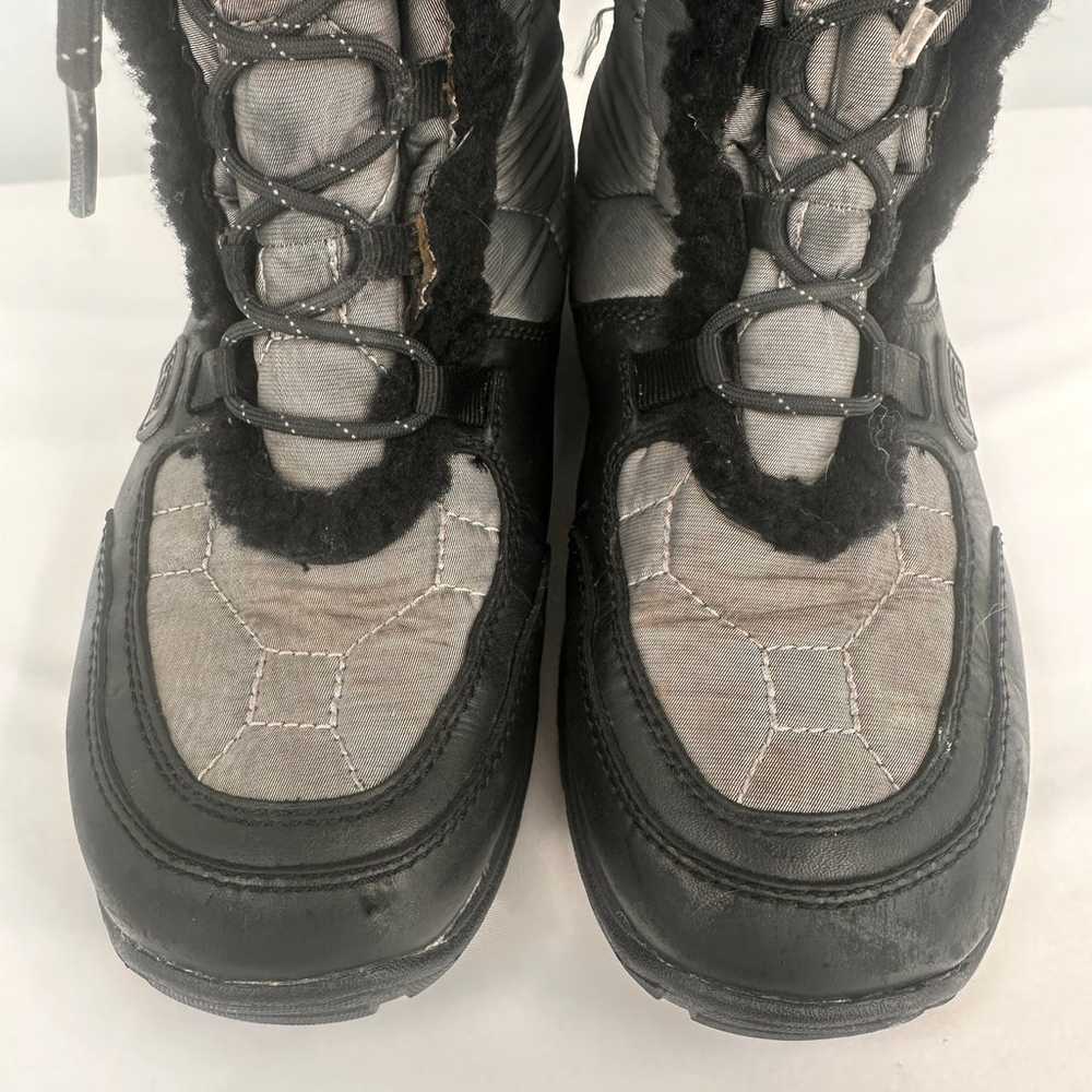 UGG Gray Fur Capstone Quilted Tall Lace Up Winter… - image 6