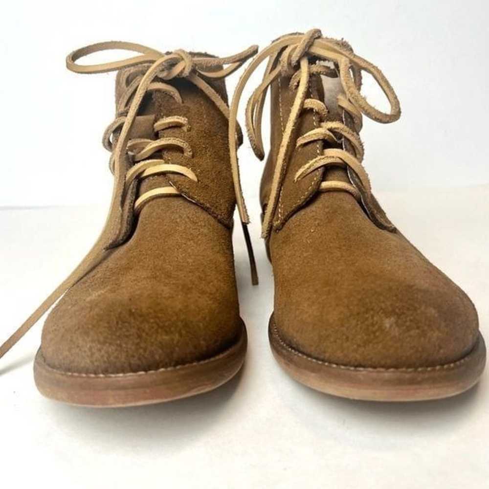 Gee Wawa Anthropologie Brown Suede Ankle Boots Bo… - image 2