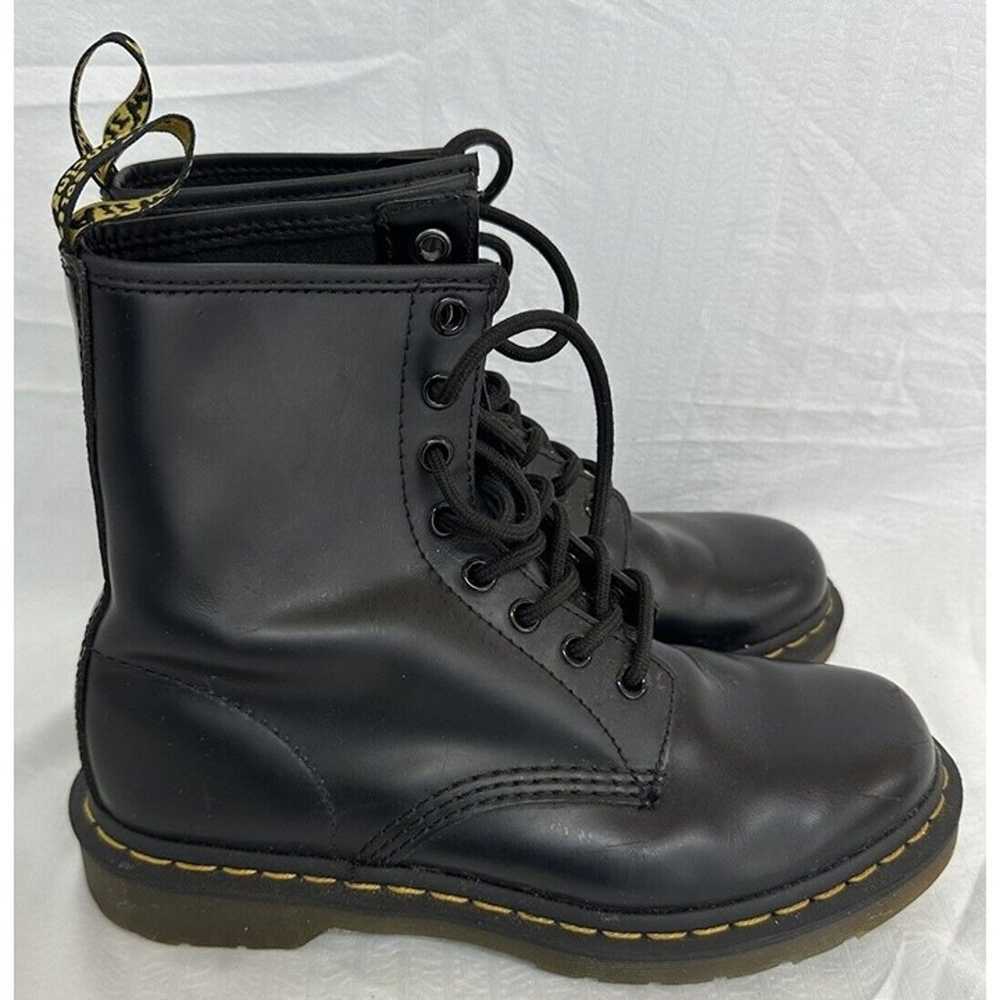 DR Martens Womens Size 7 1460W Smooth Leather Lac… - image 2