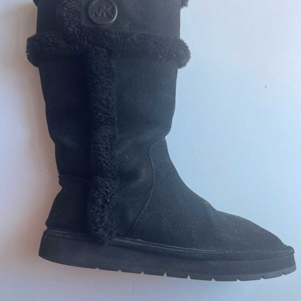 Michael Kors Boots sherpa lining Size 7-black - image 4