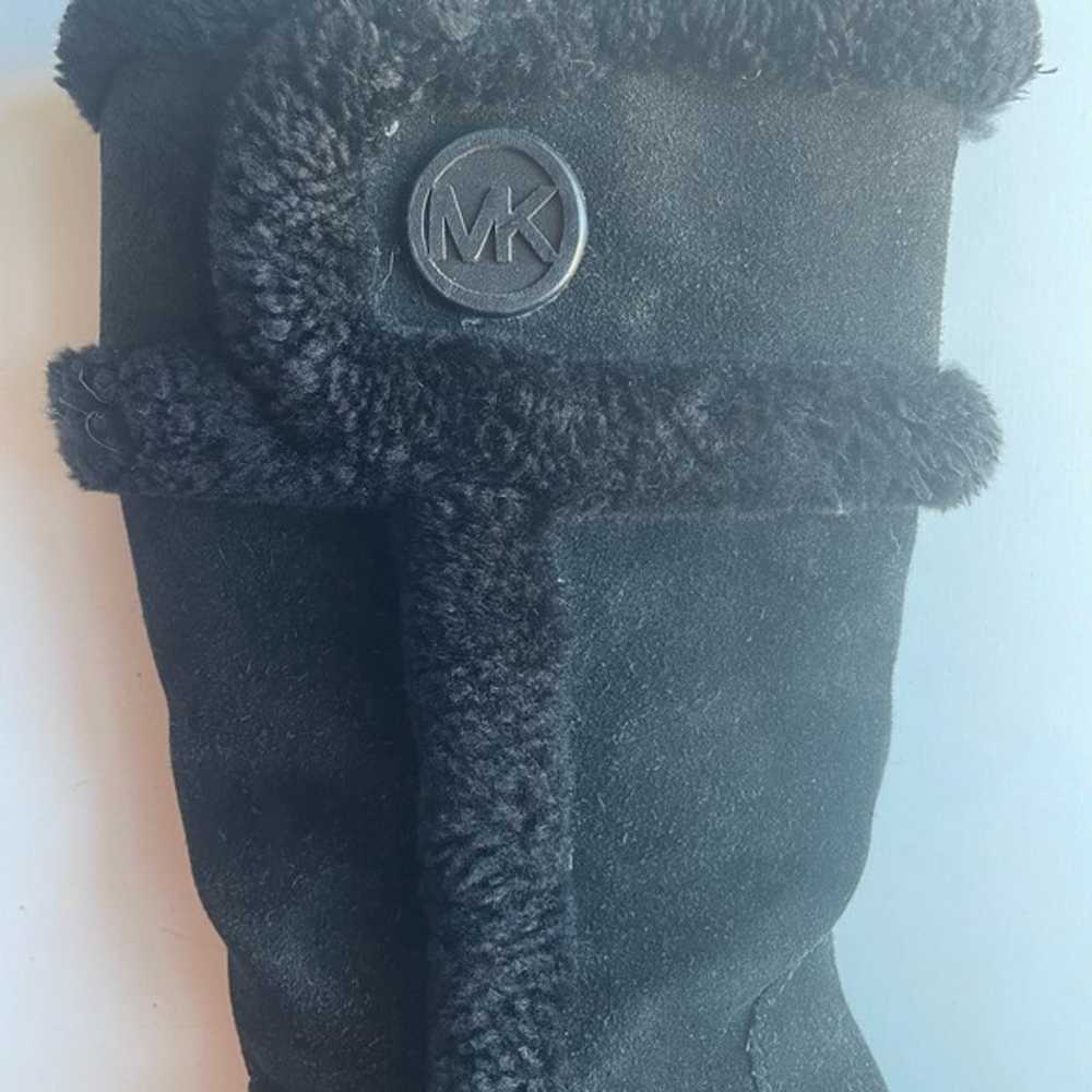 Michael Kors Boots sherpa lining Size 7-black - image 6