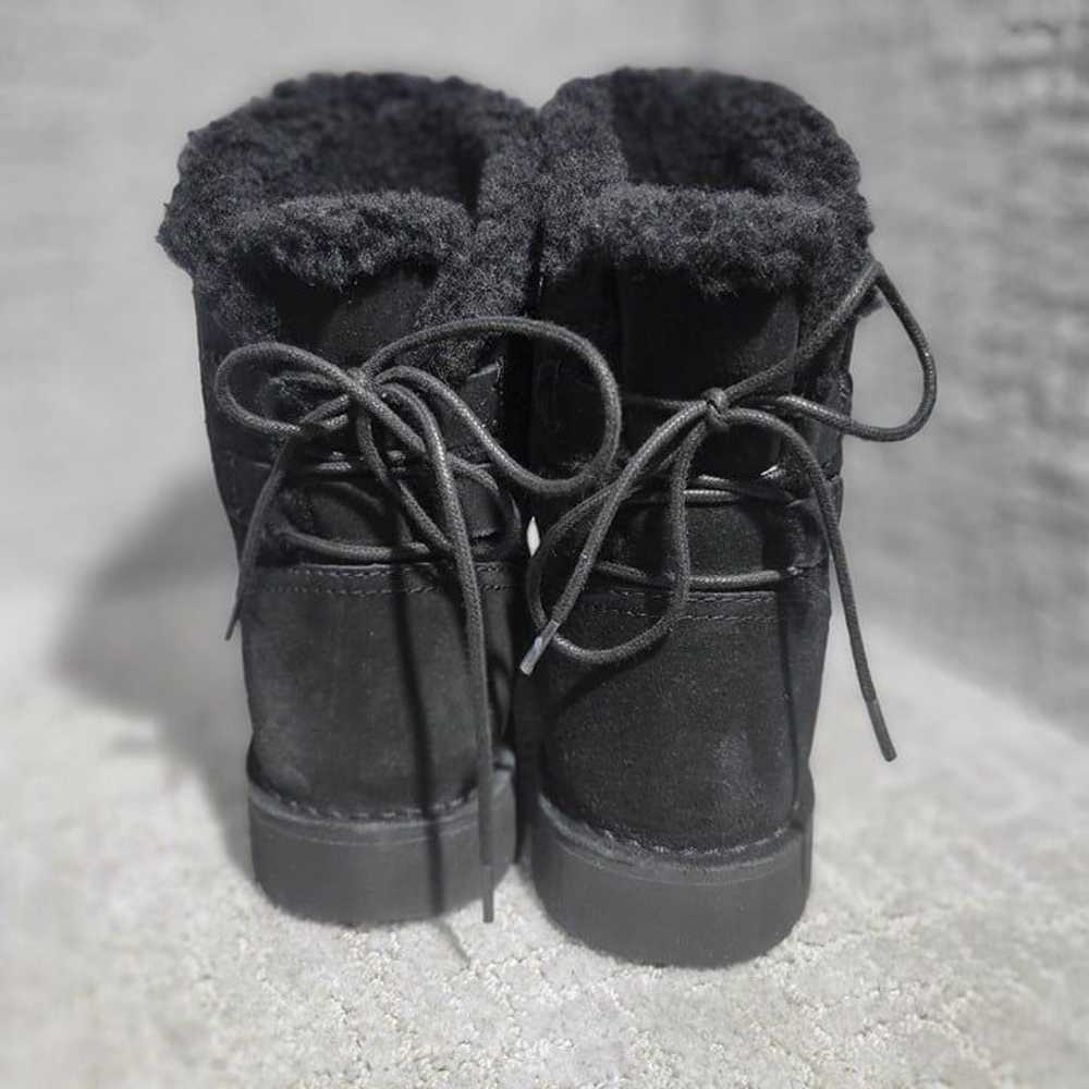 UGG Naiyah Women's Size 7 US Black Suede Bow Ankl… - image 4