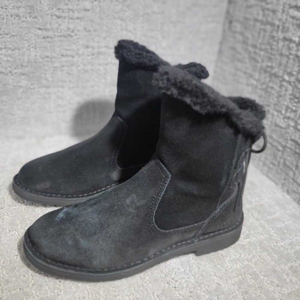 UGG Naiyah Women's Size 7 US Black Suede Bow Ankl… - image 8