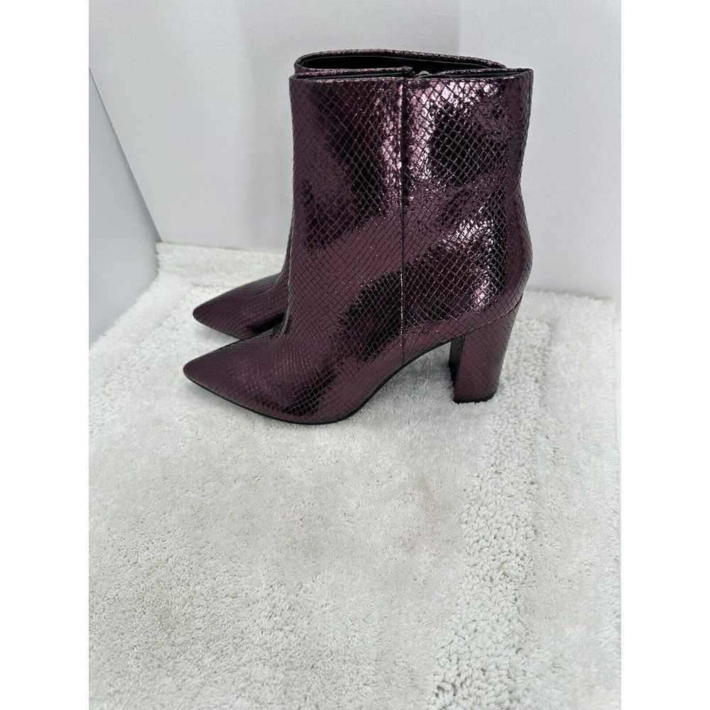 Marc Fisher LTD Ulani Pointy Toe Bootie Purple Si… - image 1