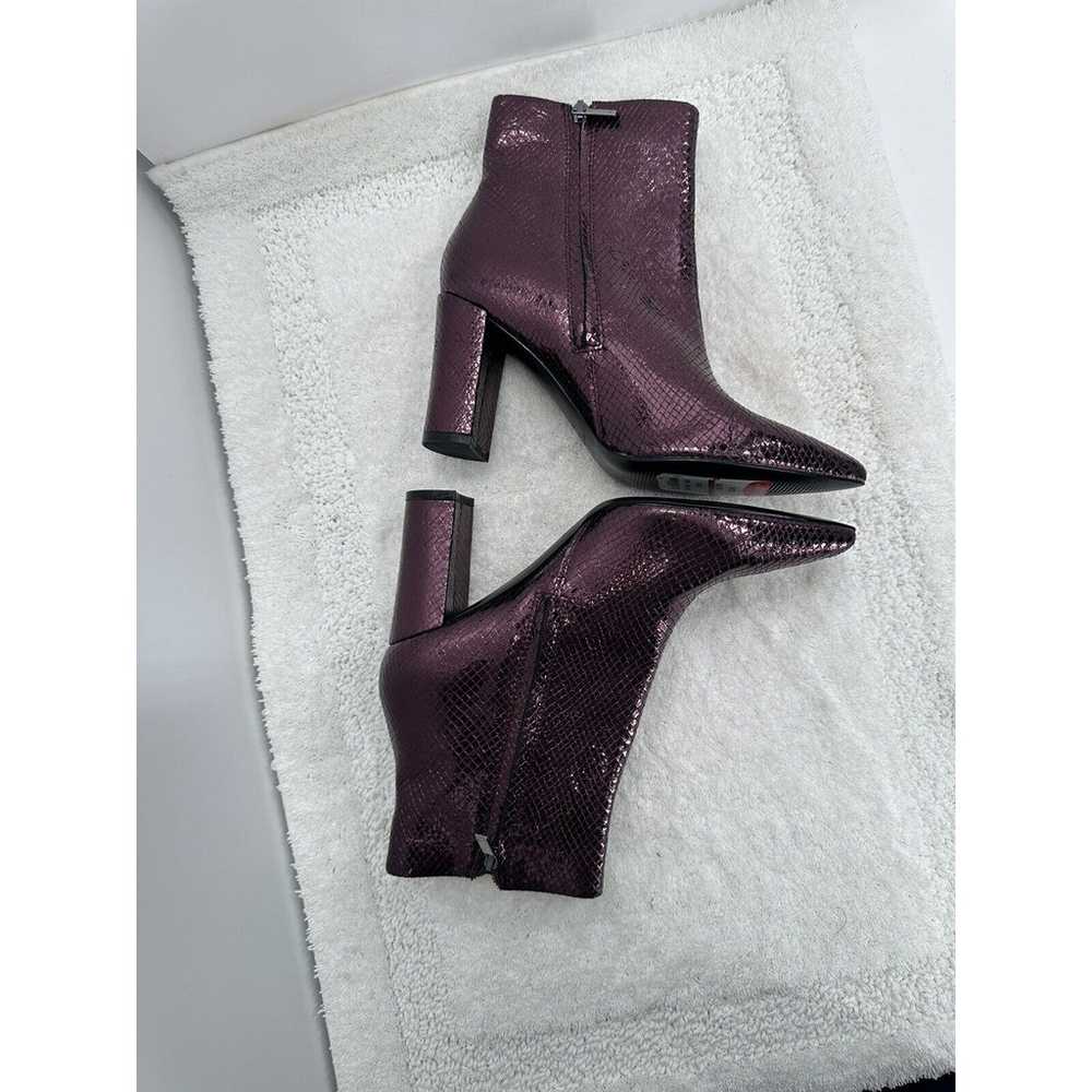 Marc Fisher LTD Ulani Pointy Toe Bootie Purple Si… - image 5