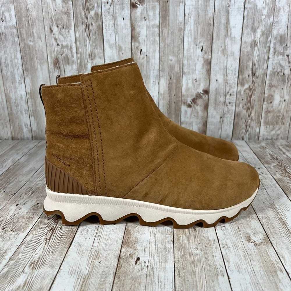 Sorel kinetic camel brown short ankle boots water… - image 1