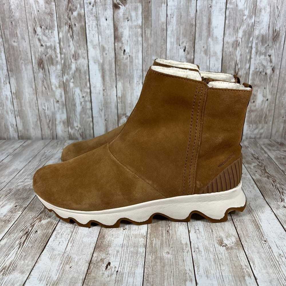 Sorel kinetic camel brown short ankle boots water… - image 2