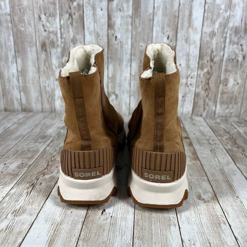 Sorel kinetic camel brown short ankle boots water… - image 3