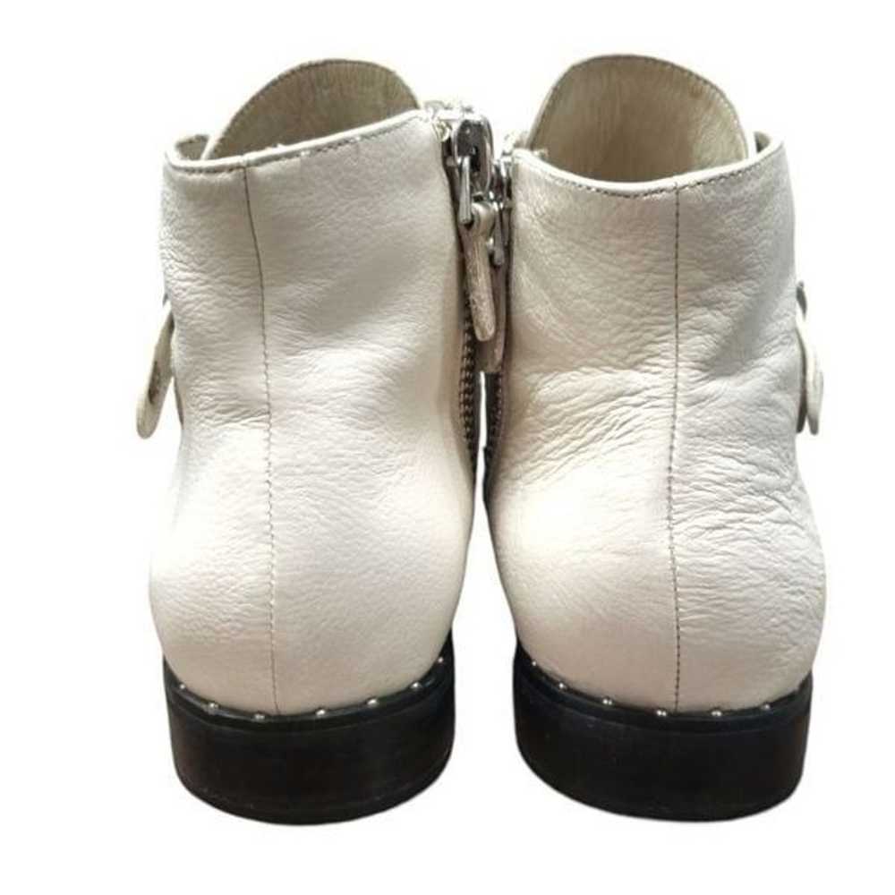 Sol Sana Maxwell Silver Buckle White Leather Boot… - image 6