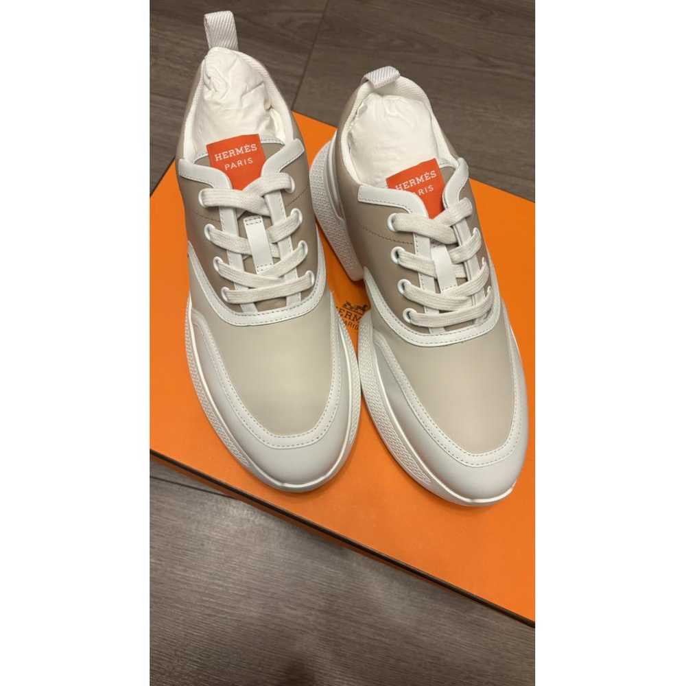 Hermès Leather trainers - image 4