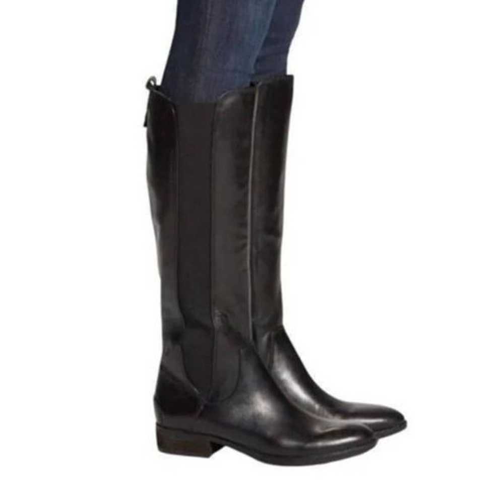 SAM EDELMAN Paradox Black Leather Riding Boot Siz… - image 1