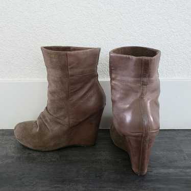 Light Chocolate Leather & Suede ALDO Bootie