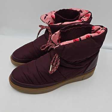 Kate Spade Cocoon Plum Pull On Warm Snow Boots Wo… - image 1