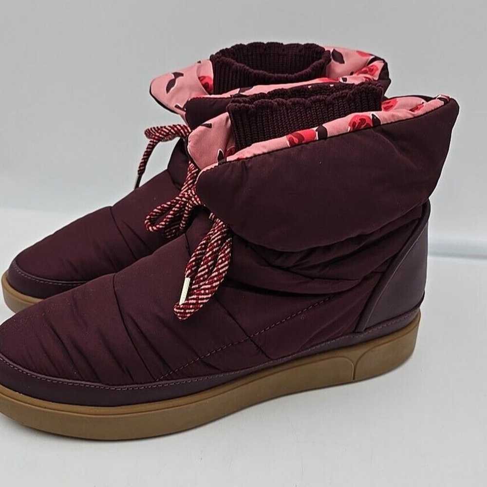 Kate Spade Cocoon Plum Pull On Warm Snow Boots Wo… - image 2