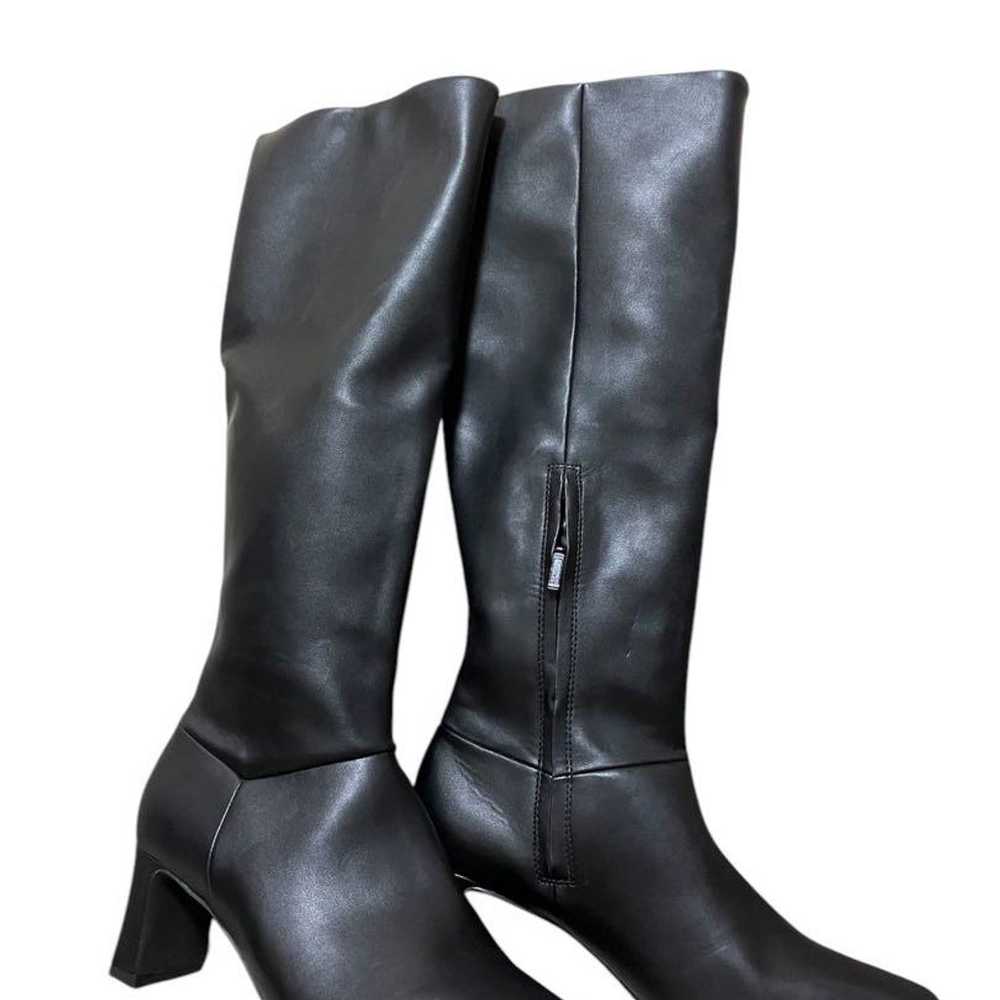 Like new Snidel long boots, black, size 24.5. - image 3