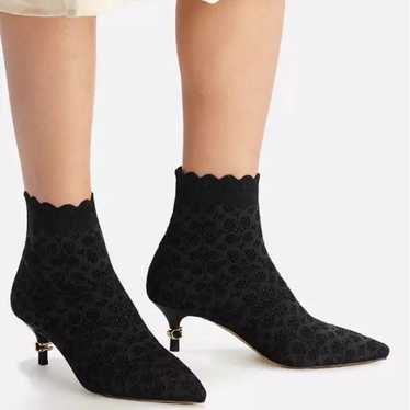 Coach Womens Jewel Knit Pointed Toe Booties Ankle… - image 1