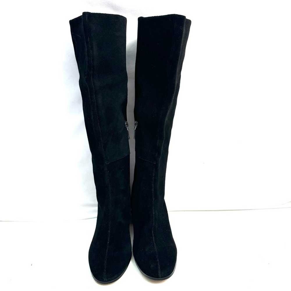 The Fix Juliette Black Suede Pearl Tall Boots Siz… - image 3