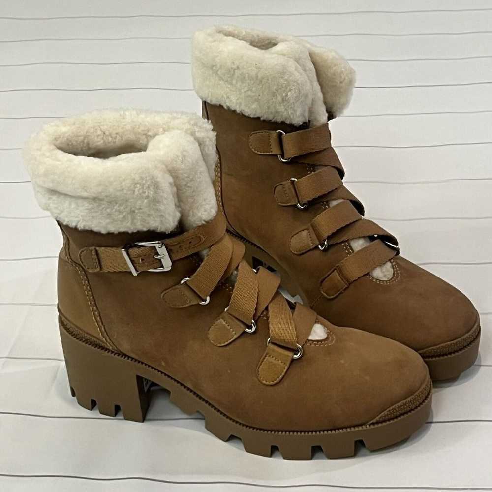 SCHUTZ ARETUZA Faux fur Trimmed Winter Hiking Com… - image 1