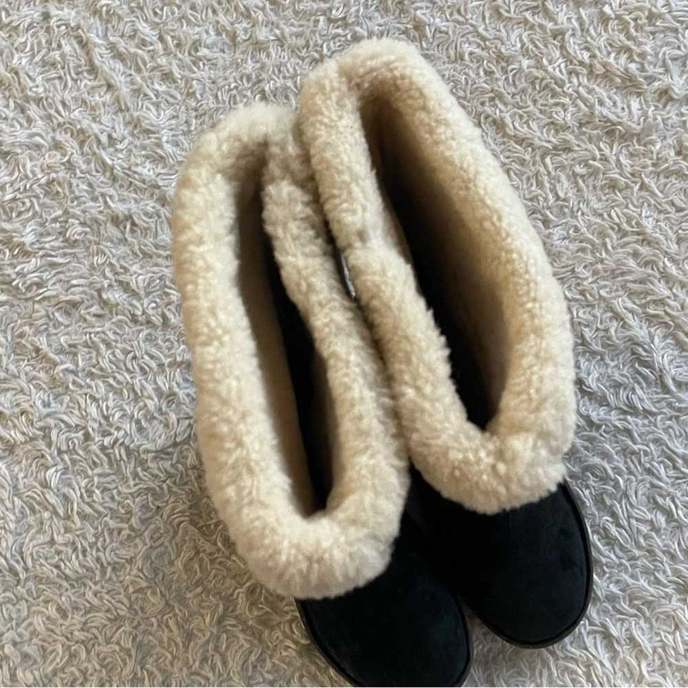 UGG Australia Karyn Black Cuff Sheepskin Boot - image 4