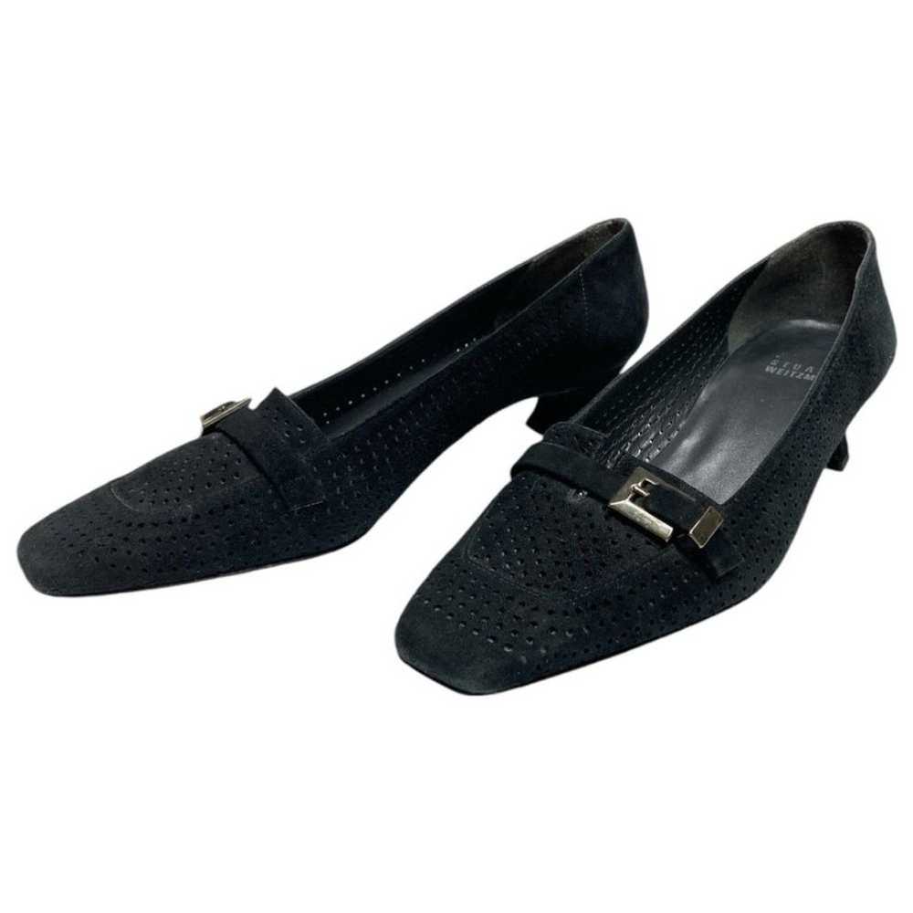 Vintage Stuart Weitzman black kitten heeled shoes… - image 11