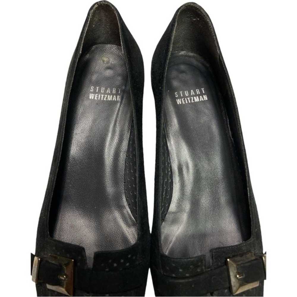 Vintage Stuart Weitzman black kitten heeled shoes… - image 4