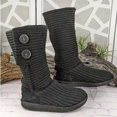 UGG® Classic Cardy Button Detailed Knit Boots