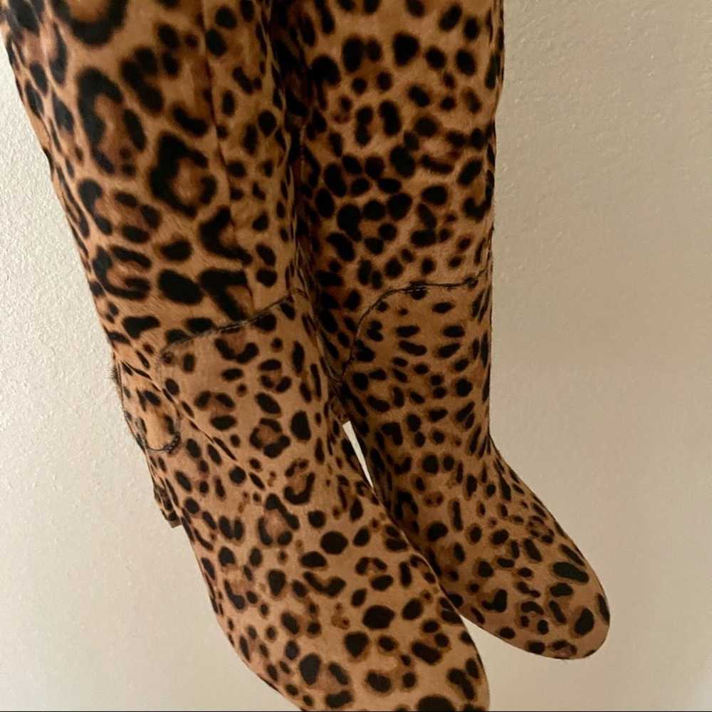 Gianni Bini Jellenia Calf Hair Leopard Print Knee… - image 6