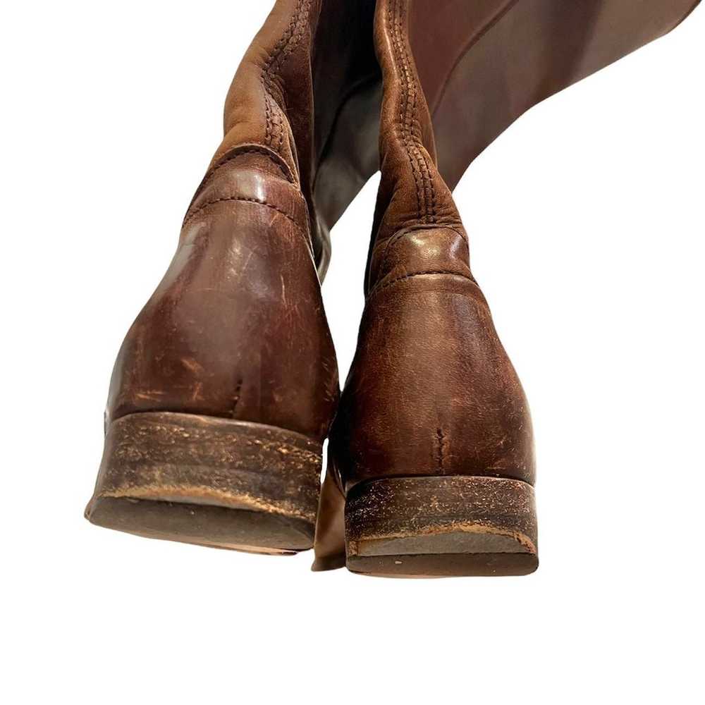 Frye Melissa Button Brown Leather Pull On Boots - image 11