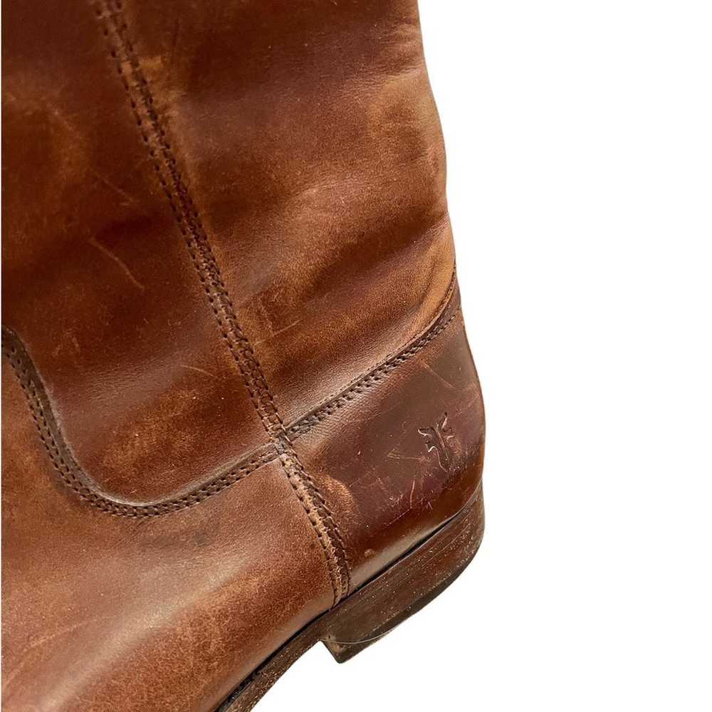 Frye Melissa Button Brown Leather Pull On Boots - image 8