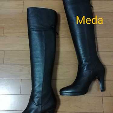 【Meda】 Knee-high boots Black 24 Long boots