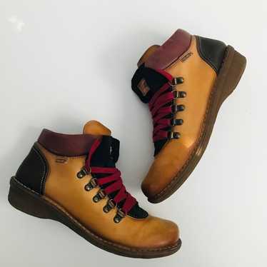 Pikolinos Lisboa Lace Up Ankle Boot Brown Leather