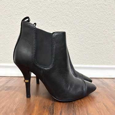 TORY BURCH Bernice Pointed Toe Ankle Boots Black … - image 1