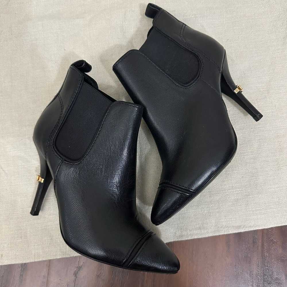 TORY BURCH Bernice Pointed Toe Ankle Boots Black … - image 2