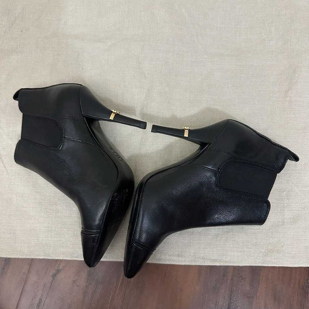 TORY BURCH Bernice Pointed Toe Ankle Boots Black … - image 3