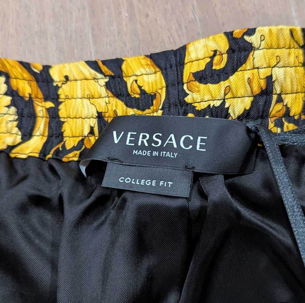 Versace Versace Barocco Printed Silk Shorts Black… - image 6