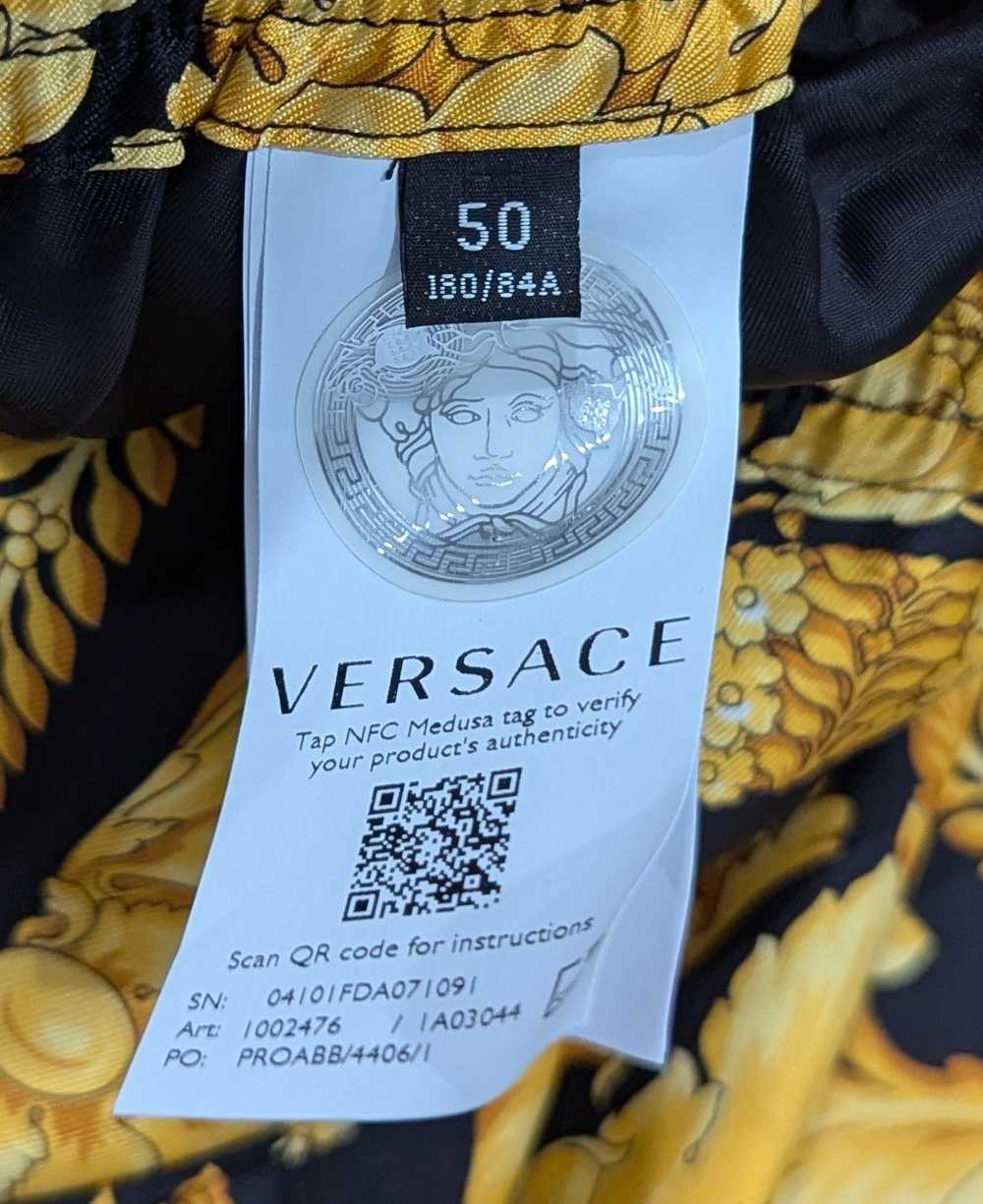 Versace Versace Barocco Printed Silk Shorts Black… - image 7