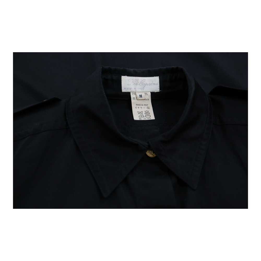 Les Copains Shirt Dress - Medium Black Cotton - image 3