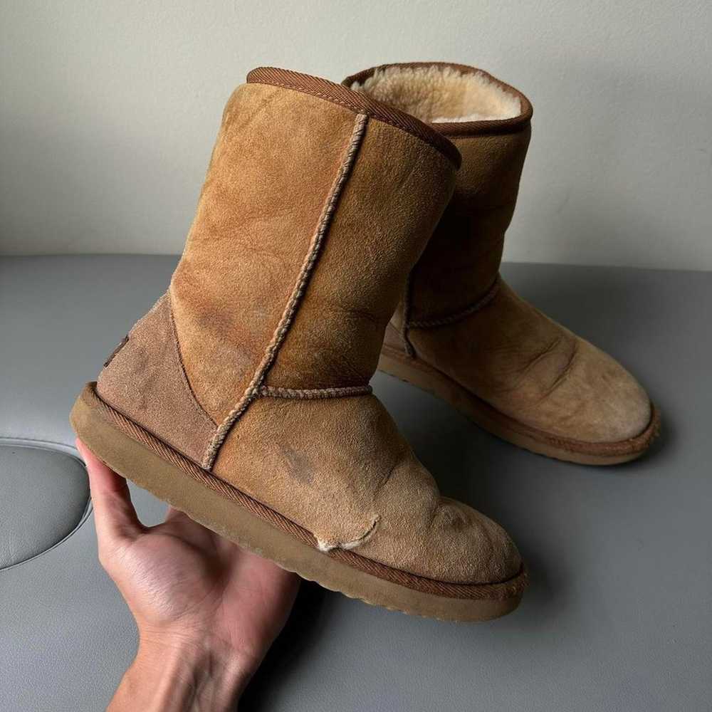 2000s UGG Classics Chestnut Winter Fur Lined Boots - image 2