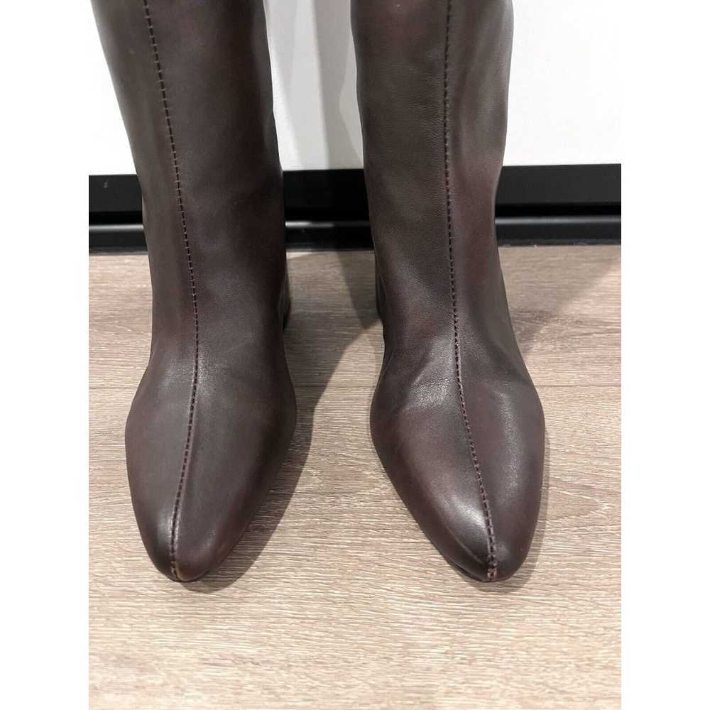 Zara Brown Knee High Leather Boots NWT  Women Siz… - image 7